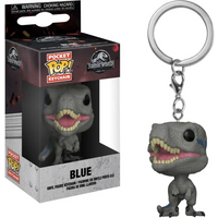 FUNKO POP Jurassic Park Blue Velociraptor Keychain Vinyl FIGURE Action Collection Model DOLL KEYRING KEY CHAIN Children Toys