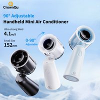Handheld Turbo Fan 90° Adjustable with Digital Display 100-level Free Control High Speed Outdoor Fan Rechargeable 3000mAh