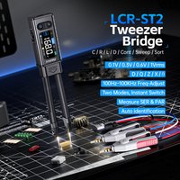 FNIRSI LCR-ST2 2-w-1 Cyfrowy miernik LCR ESR z pęsetą, tester SMD, klips Kelvina, wielofunkcyjne narzędzie do testowania komponentów elektronicznych