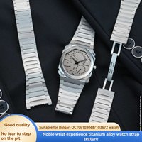 Modified 103467 103297 Bracelet For BVLGARI Titanium Bracelet OCTO Series Solid Titanium Watch Strap 40mm Dial