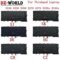 Neu/orig HU DE GR SWS CH SK CB SI CZ CS QWERTZ Hintergrundbeleuchtung Tastatur für Lenovo Thinkpad X270 A275 X250 X260 X240 S X230s Laptop
