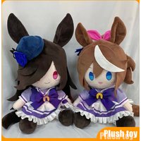 30cm Stuffed Pretty Derby Oguri Cap Tokai Teio Rice Shower Symboli Rudolf Sitting Posture Set Plush Cotton Doll as Birthday Gift