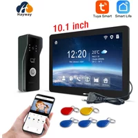 Hayway 10 " Tuya WiFI Smart 1080P Video Intercom System With Mobile Detection IPS Full Touch Monito ID Access Control Unlocking