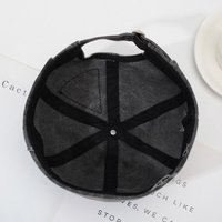 Casual Retro Brimless Hat Adjustable Vintage Melon Docker Cap Rolled Cuff Beanie Hat Unisex