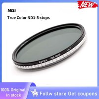 NiSi Swift True Color ND-Vario 67/72/77mm 1-5 Stops (ND2-ND32) Variable ND Filter Waterproof Nano Coating Optical Glass w Case