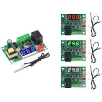 DC5V/12V/24V AC110-220V W1209 LED digital constant temperature controller Thermometer switch module Waterproof NTC sensor
