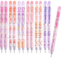 6 pcs Erasable gel pen, 0.5mm blue/black ink pen refill, school office supplies student writing test stationery pen