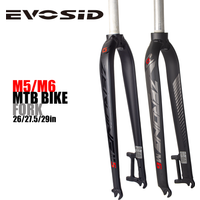 EVOSID Fork M5 M6 MTB Fork Aluminum Alloy Suitable for 26/27.5/29er Tyre Road Bicycle Fork V Brake Front Forks