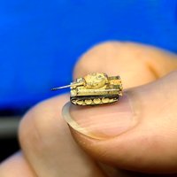 1/700 Scale Tiger Heavy Tank Model Simulation Colored Mini Tanks with Simulation Scene for DIY Collection Decoration Gift