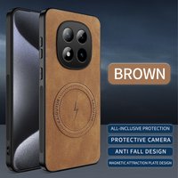 Magnetic Leather Case for Redmi Note 15 Pro Plus+ Note 15 5G 4G Cover Soft Matte Mag-safe Shockproof Full Camera Protector Shell