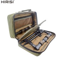 Hirisi Carp Fishing Rod Pod Set Bank Sticks and Buzz Bars for 2 Rods Made By Aluminium Rod Support Holder