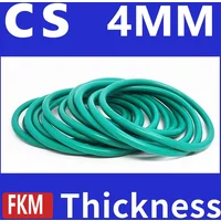 Thickness CS4mm Green FKM Fluorine Rubber O-rings Seals Gasket Washer temperature resistant wear-resistant oring