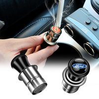 1Pc Car Metal Windproof Electronic Cigarette Lighter For Ford Fiesta Fusion Explorer Escape SHELBY Edge Ecosport Kuga MUSTANG ST