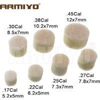 Armiyo .17Cal to .45Cal 4.5mm to 12mm Wool Felt Polishing Pad Without Hole Bore Mop Brush Pipeline Cleaning Oil Tool Hunting