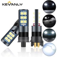 2pcs CANBUS PW24W PWY24W LED Bulbs 3030 LED 12SMD Turn Signal Light DRL Daytime Lights 12v Universal
