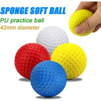 10pcs PU Foam Solid Sponge Soft Indoor Golf Practice Ball 4.2cm Children's Stress Relief Kneading Toy Golf Contact Accessories