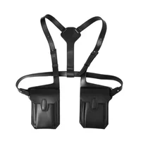 Hip-hop Streetwear Men Chest Rig Bags Multi-function Storage 2024 NEW Vest Backpacks Casual Trend Unisex PU Leather Chest Packs