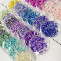 50Pcs Japanese-Style Ins Mini Nail Art Dried Flowers 35 Colors Pressed Dried Flower Set Popular Natural Jade Flower DIY Nail Decoration Materials Phone Case Bookmark Accessories