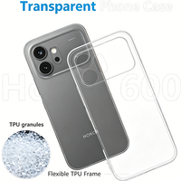 Ultra Thin Transparent Case For Honor 600 400 200 90 70 50 Lite Pro 5g Shockproof Clear Silicone Soft Shell TPU Back Cover Coque