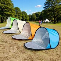 Lightweight Beach Outdoor Tent Single Player One Second Quick Start No Need Build Beach Sunscreen Shed Camping Sunbathing Tent