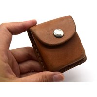 Collectibles Original Surplus Chinese Compass Genuine Leather Leather Box
