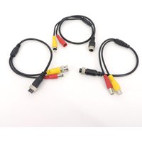 Aviation Head M12 4Pin male female to BNC DC RCA MALE FEMALE Extension Connector Cable Adapter for CCTV Camera Security e1