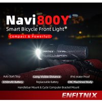 Enfitnix Navi800Y Bicycle Smart Headlights Road MTB Bike Smart Headlight USB Charge Waterproof Auto Start Stop Front Light