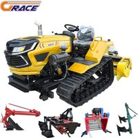 Customization Discount Price Mini 50hp diesel Power Tiller Cultivators Agricultural Farming Machine Crawler Tractor