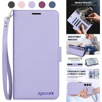 Wallet Card Slot Bracket Magnetic Flip Leather Case For Samsung Galaxy A05s A06 A07 A14 A15 A16 A17 A26 A35 A36 A53 A54 A55 A56