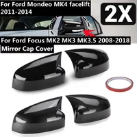 Car Side Door Mirror Cap Cover Add-on For Mondeo MK4 2011-2014 Rear View Mirror Cover For Ford Focus MK2 2008-2011 MK3 2011-2018
