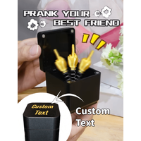 Custom Name Middle Finger Prank Gift Box Personalized Pop Up Hand Funny Joke Surprise Box for Friends Lovers Birthday Party