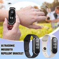 Ultrasonic Mosquito Repellent Bracelet Watch Safe Use Non Chemical Insect Repeller Display Outdoor Kids Adult Repellent Bracelet