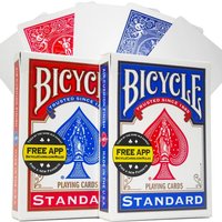 AliExpress NONE Magician Bicycle Rider Back Red/Blue Back Blank Face Playing Cards Gaff Deck Magic Cards Special Props Close Up Magic Tricks