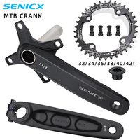AliExpress MEROCA SENICX Bicycle Crankset 170mm 104BCD Single Chain 32T/34T/36T/38T/40T/42T 8/9/10/11/12Speed Mountain Bike Hollow Crank