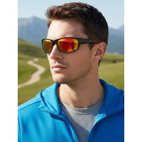 AliExpress NONE New Outdoor Sports Sunglasses Men's And Women's Fashion Colorful Sunglasses Small Frame Cycling Glasses 9937