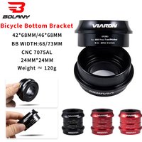 VIARON MTB Bicycle Bottom Brackets BB30/PF30 Mountain Road Bicycle Central Shaft 7075AL CNC Waterproof Bearing 24mm Axis