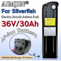 AliExpress aimjin Electric bicycle battery 350W 500W 750W 1000W 18650 Li-ion Battery Pack 36V 30Ah For Silver Fish
