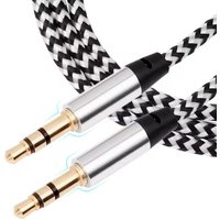1/2PCS Multi-color Nylon Aux Cable Audio 3.5mm Plug Aux Audio Cable Line Cord For Speakers Cards MP3 Players Audio Cables