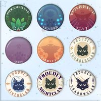 Handmade Brooch Cartoon Cosplay Badge On Backpack Jewelry Accessories Gifts Cartoon Cute Warrior Cats logo Book
