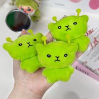 Hot Alien Cat Plush Toy Cartoon Stuffed Animal Keychain Accessories Creative Ugly Cute Backpacks Pendant Fans Gift
