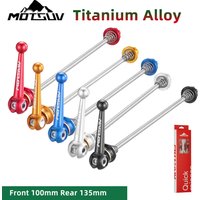 MOTSUV QR Hub Quick Release Lever Titanium Alloy Mountain Road Bike Steel Skewers Front 100mm Rear 135mm Cycling Bicycle parts