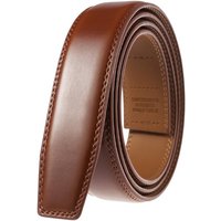 3.5cm Belt No Buckle Cow Genuine Leather Belt Body for Automatic Buckle High Quality Black Brown Belts Without Buckle Cowskin
