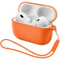 With Strap Soft Silicone Earphone Case for Apple Airpods Pro 3 2 2nd Generation Air Pods 4 3 2 1 3rd Pro3 Pro2 Gen Cover Sleeve