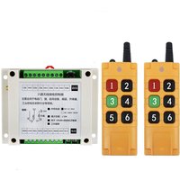 2000m DC 12V 24V 36V 6 CH RF Wireless Remote Control Switch System 6CH 10A Relay Receiver +6 Button Transmitter