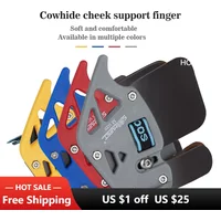 Leather Archery Finger Guard for Hunting, Finger Protection, Sports, Traditional Bow, Shooting Accessories, 1Pc