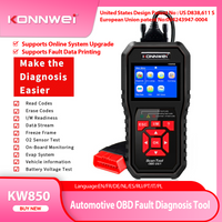 2026 KONNWEI KW850 Full OBD2 Car Scanner Professional Auto Diagnostic Tools Engine System Check Code Reader DTC Lookup Pk Elm327