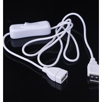 USB Cable with Switch ON/OFF Cable Extension Toggle for USB Lamp USB Fan 1m