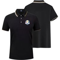 Ryder Cup Men's Uniform Polo Shirt Short Sleeve T-Shirt New Large Size Golf Athletic Jacket Teag Woods Fan Top Rory McIlroy Team