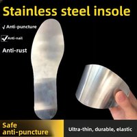 Stainless Steel Shoe Insoles Thickened Steel Plate Metal Iron Skin Anti-Stab Construction Site Anti-Nail Piercing Kevlar Anti...
