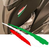 Red White Green Italian Flag Decal, Waterproof Self-adhesive Vinyl Sticker, Fashion Exterior Accessory for Car Motorbike Decor